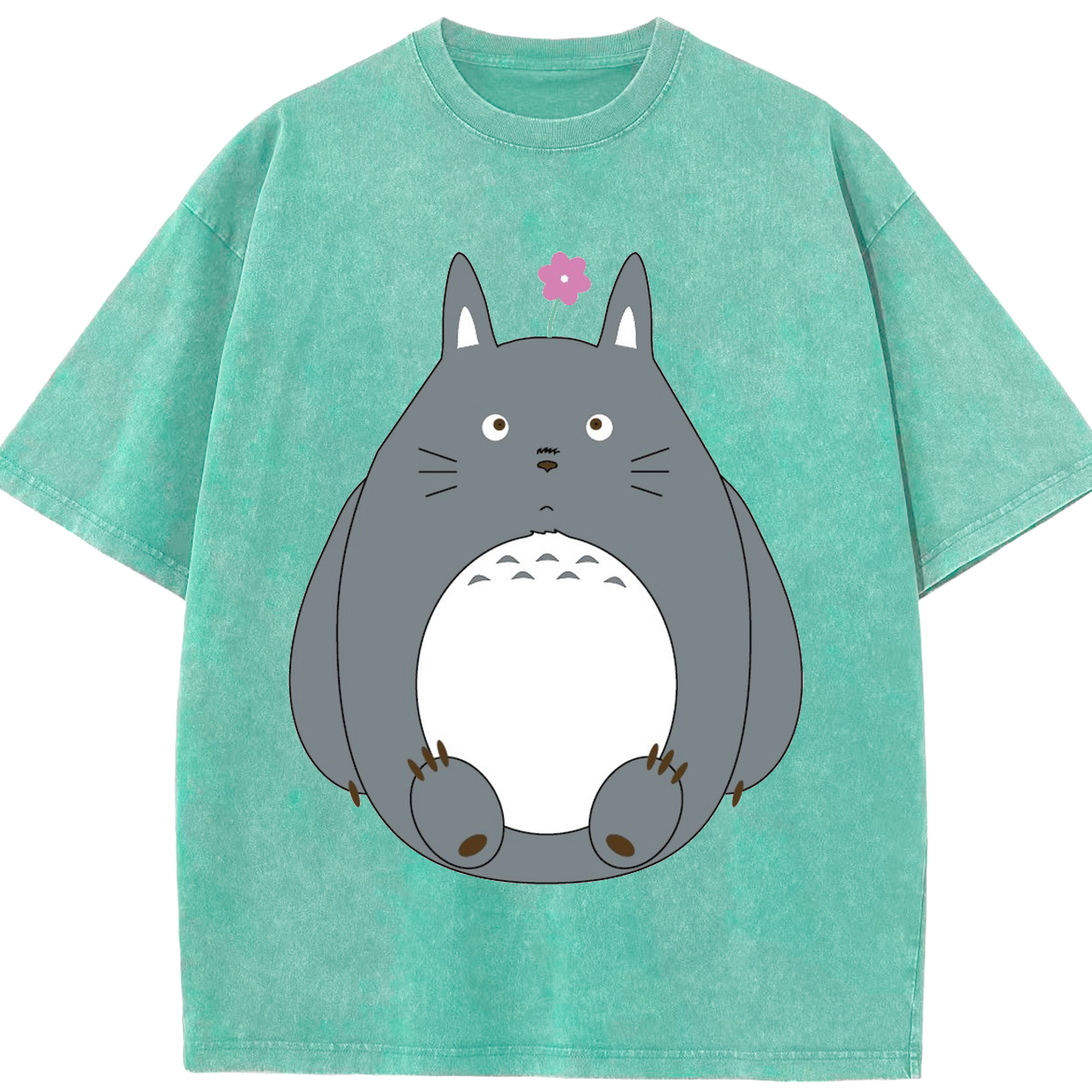 （画像用） となりのトトロ 草壁メイ 草壁サツキ My Neighbor Totoro Satsuki Kusakabe Mei Kusakabe 綿100% ヴィンテージ風 半袖Tシャツ（フロントプリント）